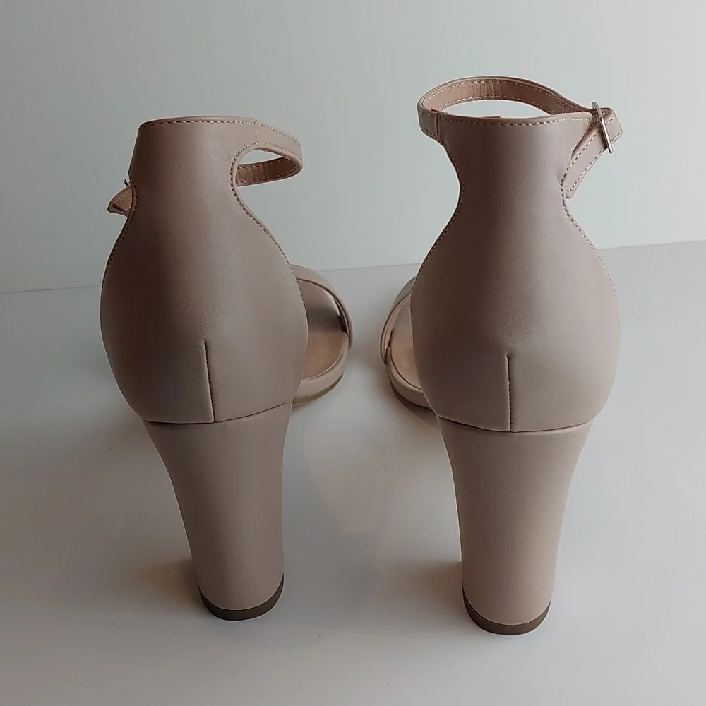 Madden girl beella blush Heel Ankle strap sandals women's size 10‎ M